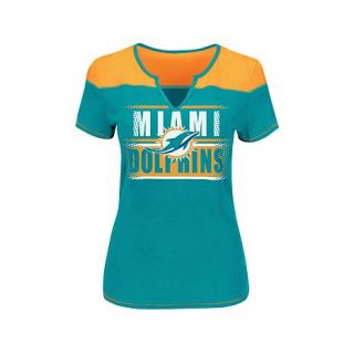 Officially Licensed NFL For Her Football Miracle Short Sleeve Fashion Top   Dol   7750193