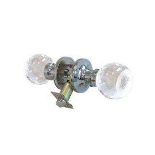 Krystal Touch of NY Love Rose Crystal Chrome Privacy Door Knob with LED Mixing Lighting Touch Activated DL3802CPRI