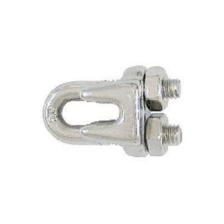 Lehigh 3/16 in. Stainless Steel Wire Rope Clamp and Thimble Set (12 Pack) 7461 12OL