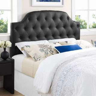 Lyric Button Tufted Faux Leather Headboard, Multiple Colors