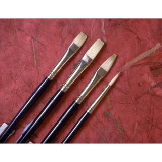 Princeton Artist Brush Chinese Bristle Flat Brush (Set of 2)