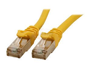 Rosewill RCNC 12034   3 Foot Yellow Cat 6A Shielded Screened Twisted Pair (S / STP) Enhanced 550MHz Network Cable