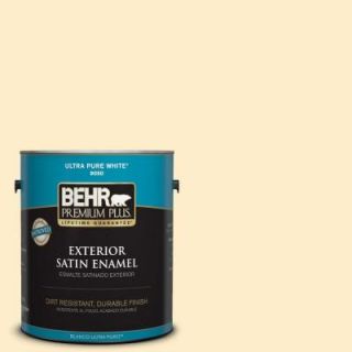 BEHR Premium Plus 1 gal. #P270 1 Honey Infusion Satin Enamel Exterior Paint 905001