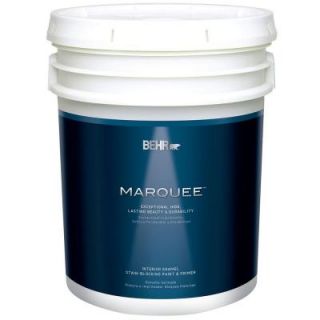 BEHR MARQUEE 5 gal. Ultra Pure White Satin Interior Paint and Primer 745005