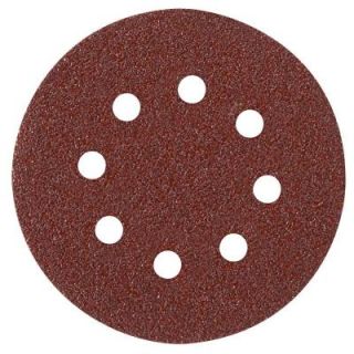 Bosch 6 in. 6 Hole 40 Grit Hook and Loop Sanding Disc in Red (5 Pack) SR6R040