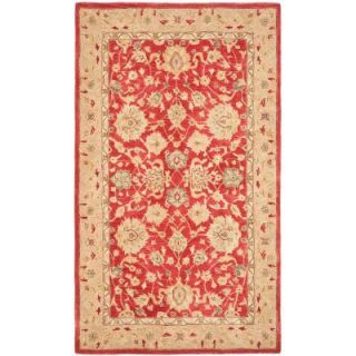 Safavieh Anatolia Red/Ivory 9 ft. 6 in. x 13 ft. 6 in. Area Rug AN522A 10
