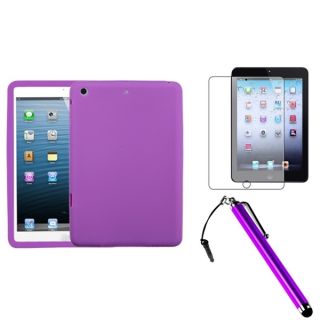 INSTEN Purple Tablet Case Cover/ Stylus/ Screen Protector for Apple
