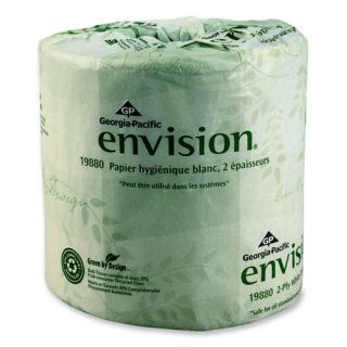 GEORGIA PACIFIC Envision 2 Ply Bathroom Tissue   550 Sheets per Roll
