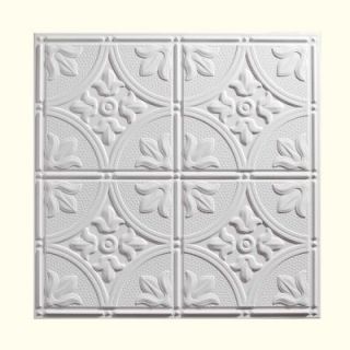 Genesis 2 ft. x 2 ft. Antique White Ceiling Tile 752 00