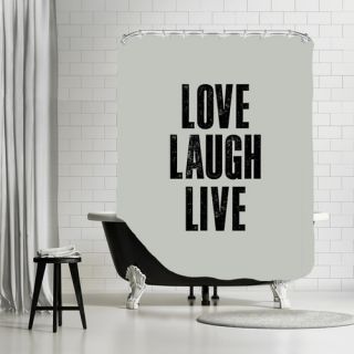 Love Laugh Live Shower Curtain