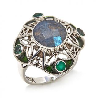 Nicky Butler Celtic Collection 3.95ct Labradorite, Green Topaz and Green Chalce   7968719