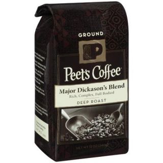 Peet's Coffee Major Dickason's Blend Dark Roast Ground Coffee, 12 oz