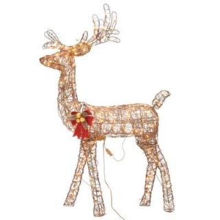 Home Accents Holiday 5 ft. Pre Lit Animated Grapevine Standing Deer TY455 1211 3