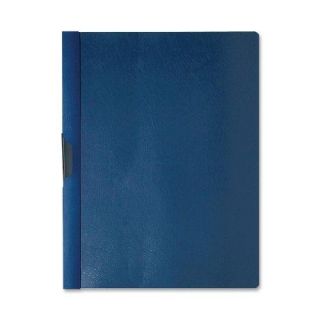 Business Source Patented Clip Report Cover   Letter   8.50" X 11"   30 Sheet Capacity   Vinyl   Blue   1 Each (BSN78496)