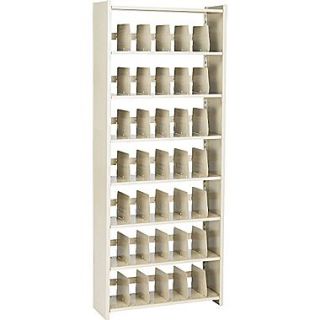 Snap Together Open Shelving Units, Starter Set, 7 Shelves, 88H x 36W