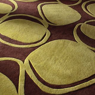 River Rock Rug in Chocolate/ Kiwi by Inhabit