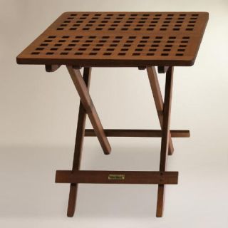 Wood Catania Folding Side Table