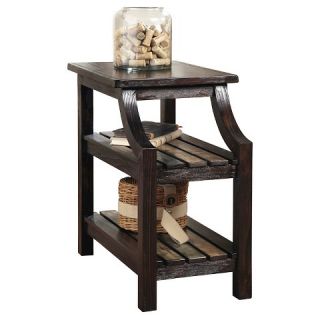 Mestler Chair Side End Table   Rustic Brown   Signature Design by