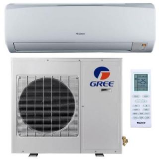 GREE High Efficiency 9,000 BTU 3/4 Ton Ductless Mini Split Air Conditioner and Heat Pump   208 230V/60Hz RIO09HP230V1B
