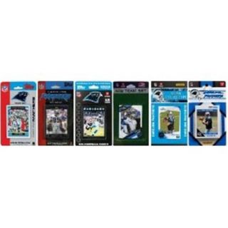 C & I Collectables PANTHERS611TS NFL Carolina Panthers 6 Different Licensed Trading Card Team Sets