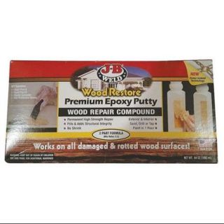 J B WELD 40007 Epoxy Putty Kit,Premium,Brown,64 oz.