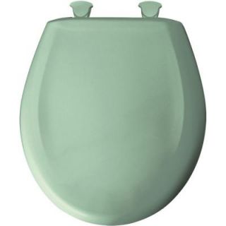 BEMIS Whisper•Close Round Closed Front Toilet Seat in Sea Green 200SLOWT 035