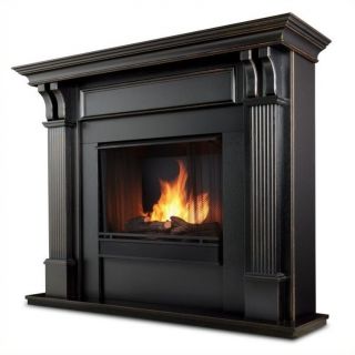 Real Flame Ashley Gel Fireplace in Blackwash  Finish   7100 BW
