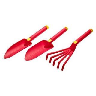 Ogrow High Quality 16 in. Gardening Tool Set in Raspberry (3 Piece) OGPTCST RL
