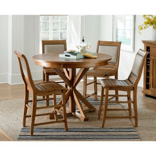 Willow Distressed Round Counter Height Dining Table  