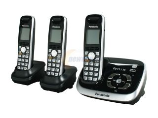 Open Box Panasonic KX TG6533B 1.9 GHz Digital DECT 6.0 3X Handsets Cordless Phone with Answering Machine