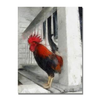 Key West Rooster by Michelle Calkins Painting Print on Canvas