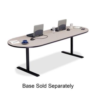 Racetrack Conference Table,42x96x29,Gray Nebula