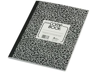National Brand 43481 Composition Book, College/Margin Rule, 8 3/8 x 11, White, 80 Sheets/Pad