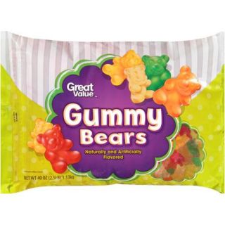 Great Value Gummy Bears, 40 oz