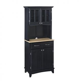 Home Styles Small Buffet Server with Hutch   Ebony