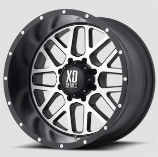 XD Wheels   XD820 Grenade, 20x10 with 5 on 5 Bolt Pattern   Black