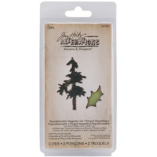 Sizzix Movers & Shapers Magnetic Dies By Tim Holtz Mini Pine Tree