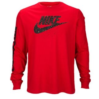 Nike Graphic Long Sleeve T Shirt   Mens   Casual   Clothing   Black/White/Grey/Red