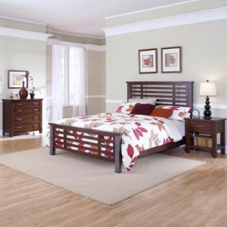 Home Styles Cabin Creek King Bed, Night Stand and Chest, Chestnut