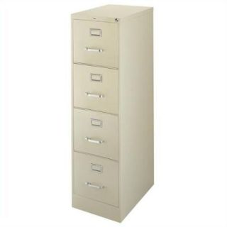 Hirsh Industries 4 Drawer Letter File Cabinet in Putty