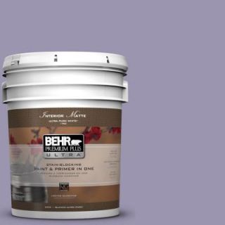 BEHR Premium Plus Ultra 5 gal. #S570 4 Night Music Matte Interior Paint 175405