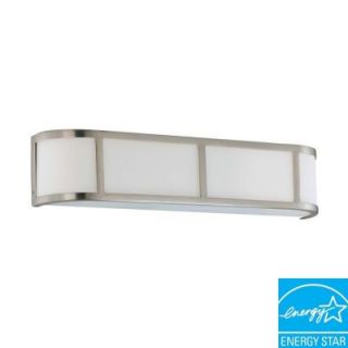 Green Matters 3 Light Brushed Nickel Fluorescent Sconce HD 3803