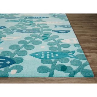 Iconic Hand Tufted Blue Area Rug by JaipurLiving