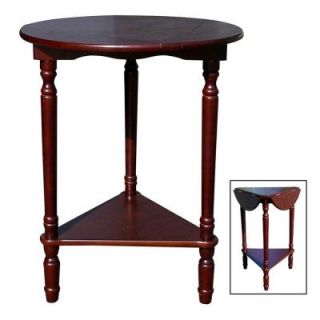 Home Decorators Collection Adjustable Round Composite Wood Table in Cherry H 134