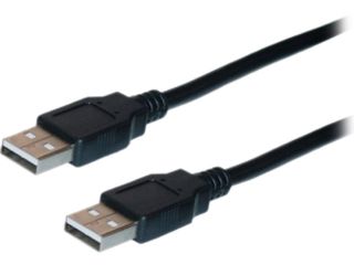 4xem 4XUSB2AA3BK 3 Feet Black USB 2.0 Cable A To A (Black)