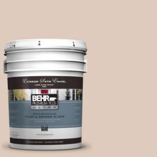 BEHR Premium Plus Ultra 5 gal. #250E 2 Pebbled Courtyard Satin Enamel Exterior Paint 985005