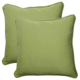 Pillow Perfect Set of 2 Outdoor 18.5" Throw Pillows   Forsyth Green   7528269