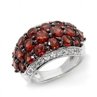 Colleen Lopez "Mulberry Kiss" 6.3ct Garnet and White Zircon Sterling Silver Dom   7631083