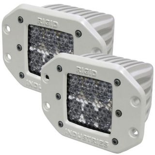 Rigid Industries M Series Dually D2 Flush Mount Diffused LED Lights Pair 759598