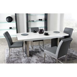 Diamond Sofa Steel Extendable Dining Table